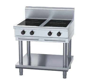 waldorf 800 series in8400r5-ls - 900mm electric induction cooktop low back version - leg stand