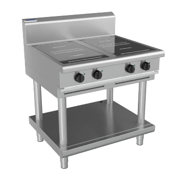 waldorf 800 series in8400r3-ls - 900mm electric induction cooktop - leg stand