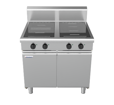 waldorf 800 series in8400r3f-cb - 900mm electric induction cooktop  cabinet base