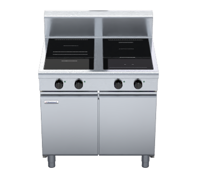 waldorf 800 series in8400r3f-cb - 900mm electric induction cooktop  cabinet base