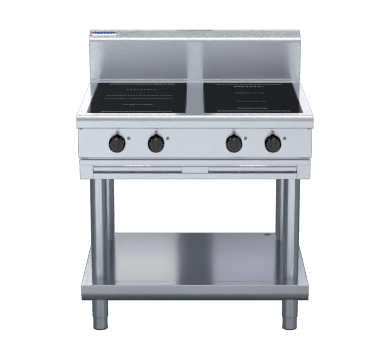 waldorf 800 series in8400r3f-ls - 900mm electric induction cooktop - leg stand