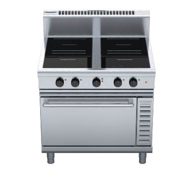 Waldorf 800 Series IN8410ECR5F - 900mm Induction Range Convection Oven