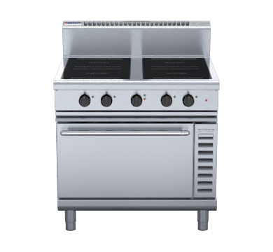 Waldorf 800 Series IN8410ECR5F - 900mm Induction Range Convection Oven