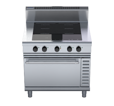 Waldorf 800 Series IN8410ECF - 900mm Induction Range Convection Oven