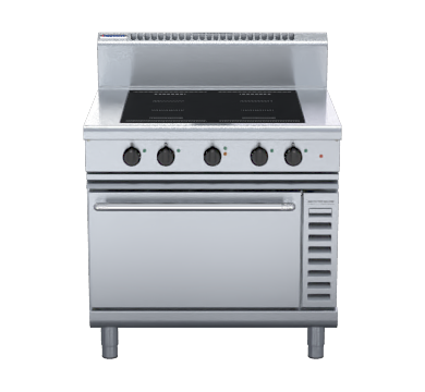 Waldorf 800 Series IN8410ECF - 900mm Induction Range Convection Oven