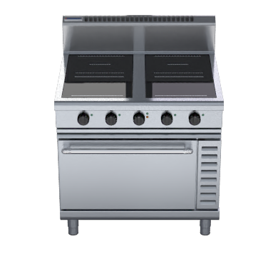 Waldorf 800 Series IN8410ECR5F - 900mm Induction Range Convection Oven