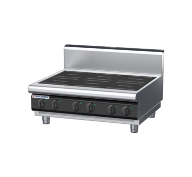 waldorf cue in8600hr2-b-c0 900mm electric induction cooktop bench model with high splashback
