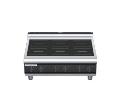 waldorf cue in8600lr2-b-c0 900mm electric induction cooktop bench model with low splashback