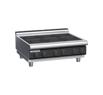 waldorf cue in8600lr2-b-c0 900mm electric induction cooktop bench model with low splashback