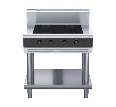 waldorf bold inb8400f-ls - 900mm electric induction cooktop - leg stand