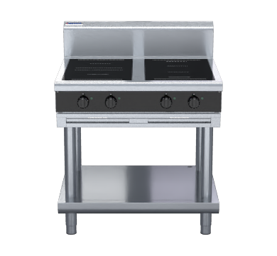 waldorf bold inb8400r3f-ls - 900mm electric induction cooktop - leg stand