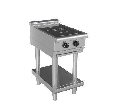 waldorf 800 series inl8200r3-ls - 450mm electric induction cooktop low back version - leg stand