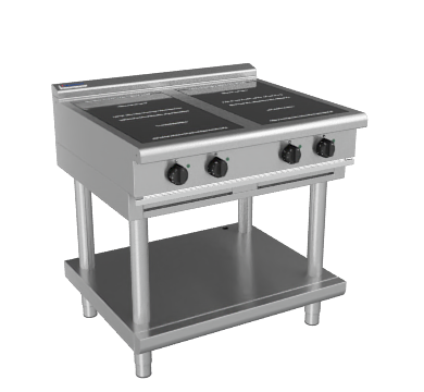 waldorf 800 series inl8400r5-ls - 900mm electric induction cooktop low back version - leg stand