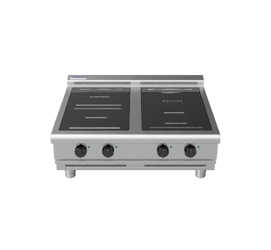 waldorf 800 series inl8400r3f-b- 900mm electric induction cooktop low back version - bench model