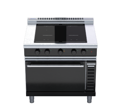 waldorf bold inlb8410ecf - 900mm induction range convection oven low back version