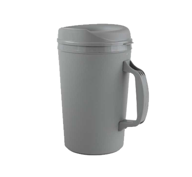 aladdin temp-rite k303 - 34oz / 1l water / beverage jug and lid - grey