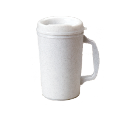 aladdin temp-rite k309 - 34oz / 1l water / beverage jug and lid - ivory