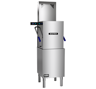 washtech m1c - professional passthrough dishwasher with heat condensing unit - 450mm rack