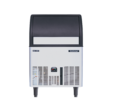 scotsman nu 300 as ox - 135kg - xsafe self contained dice ice maker