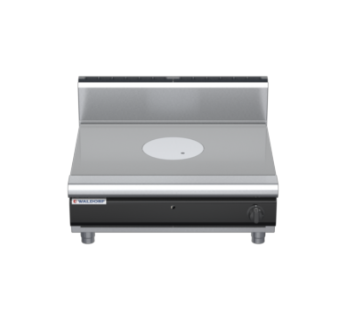 waldorf cue rn8100gh-b-c0 900mm gas target top bench model with high splashback