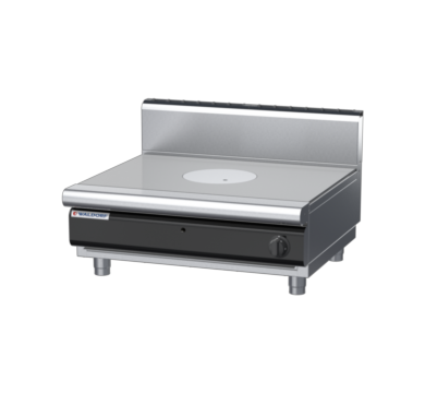 waldorf cue rn8100gh-b-c0 900mm gas target top bench model with high splashback