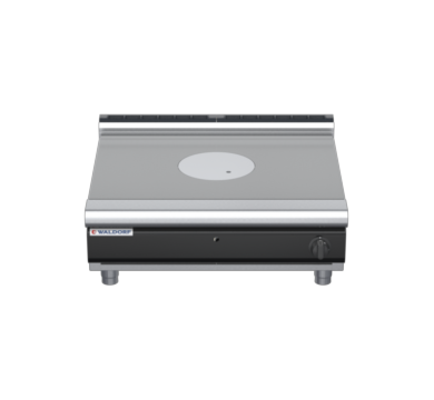 waldorf cue rn8100gl-b-c0 900mm gas target top bench model with low splashback