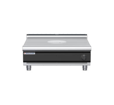 waldorf cue rn8100gl-b-c0 900mm gas target top bench model with low splashback