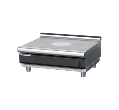 waldorf cue rn8100gl-b-c0 900mm gas target top bench model with low splashback