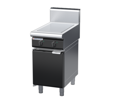 waldorf bold rn8102eh-cd-b0 450mm electric solid top on cabinet base with door and high splashback