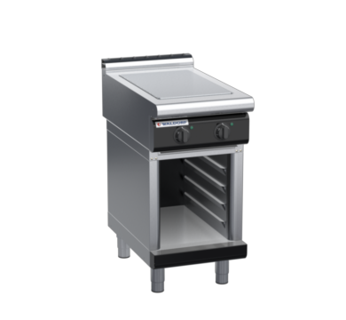 waldorf bold rn8102el-cb-b0 450mm electric solid top on cabinet base with low splashback
