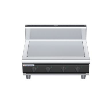 waldorf cue rn8104eh-b-c0 900mm electric solid top bench model with high splashback