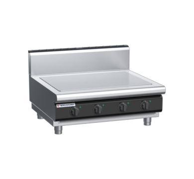 waldorf cue rn8104eh-b-c0 900mm electric solid top bench model with high splashback