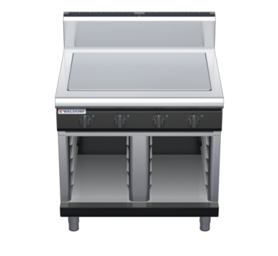 waldorf bold rn8104eh-cb-b0 900mm electric solid top on cabinet base with high splashback