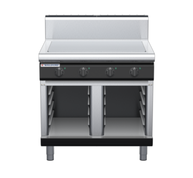 waldorf bold rn8104eh-cb-b0 900mm electric solid top on cabinet base with high splashback