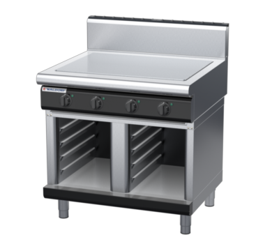 waldorf bold rn8104eh-cb-b0 900mm electric solid top on cabinet base with high splashback