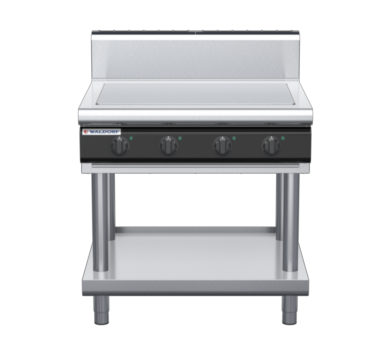waldorf cue rn8104eh-ls-c0 900mm electric solid top on leg stand with high splashback