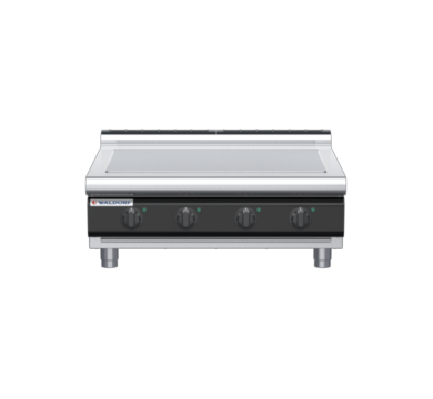 waldorf cue rn8104el-b-c0 900mm electric solid top bench model with low splashback