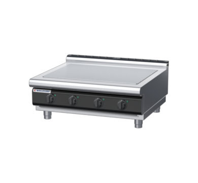 waldorf cue rn8104el-b-c0 900mm electric solid top bench model with low splashback
