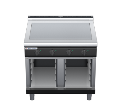 waldorf bold rn8104el-cb-b0 900mm electric solid top on cabinet base with low splashback
