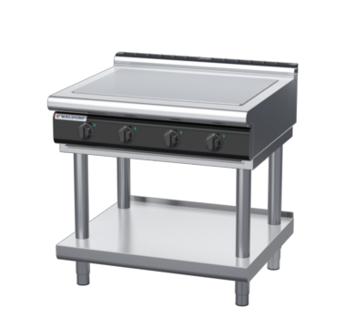 waldorf cue rn8104el-ls-c0 900mm electric solid top on leg stand with low splashback