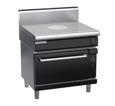 waldorf bold rn8110gch-b0 900mm gas target top oven range with high splashback