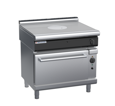 waldorf cue rn8110gcl-c0 900mm gas target top oven range with low splashback