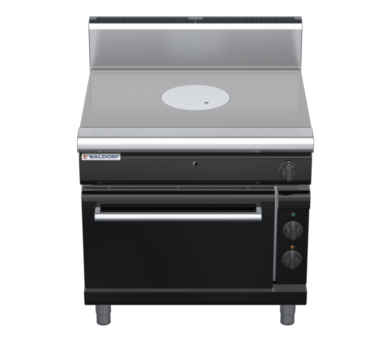 waldorf bold rn8110gech-b0 900mm electric target top oven range with high splashback
