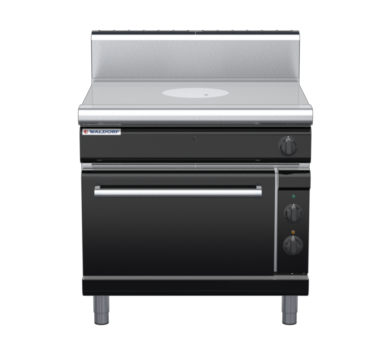 waldorf bold rn8110gech-b0 900mm electric target top oven range with high splashback