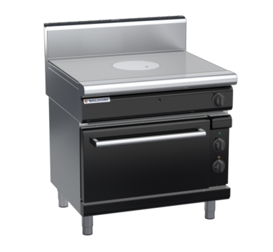 waldorf bold rn8110gech-b0 900mm electric target top oven range with high splashback