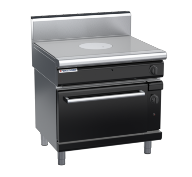 waldorf bold rn8110gh-b0 900mm gas target top oven range with high splashback
