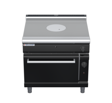 waldorf bold rn8110gl-b0 900mm gas target top oven range with low splashback