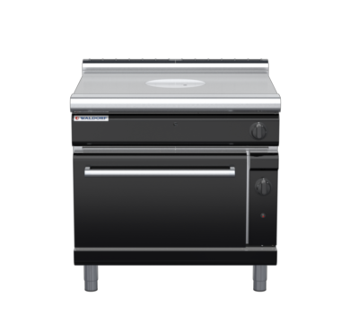 waldorf bold rn8110gl-b0 900mm gas target top oven range with low splashback