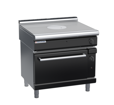 waldorf bold rn8110gl-b0 900mm gas target top oven range with low splashback