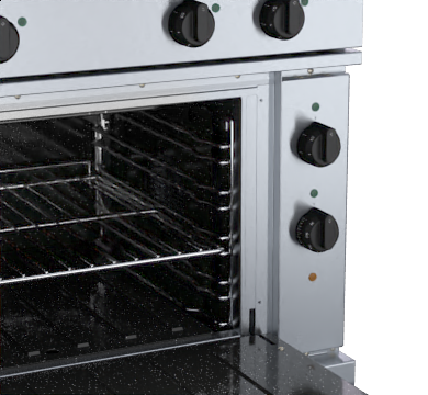 waldorf 800 series rn8114ec - 900mm electric solid top convection oven range